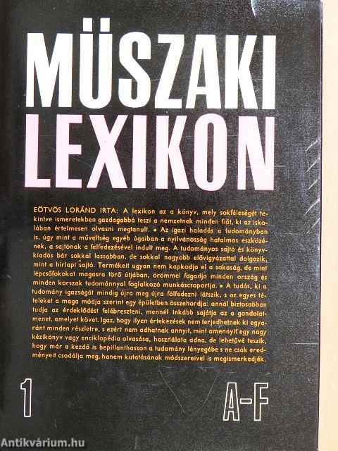 Műszaki lexikon 1-3./Kiegészítés