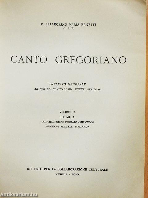 Canto Gregoriano II. - Ritmica