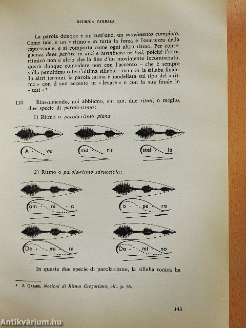 Canto Gregoriano II. - Ritmica