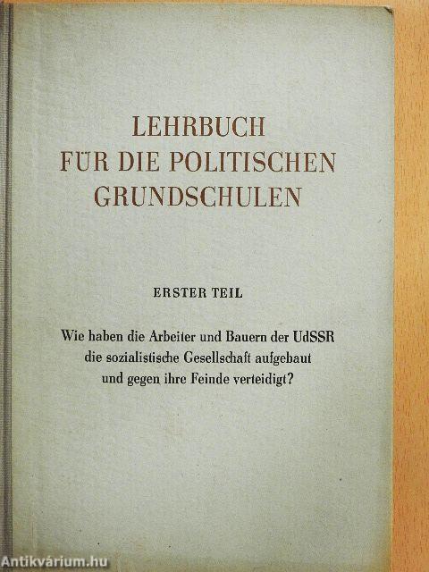 Lehrbuch für die Politischen Grundschulen I.