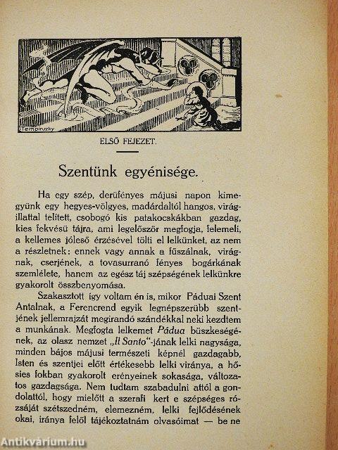 Páduai Szent Antal jellemrajza