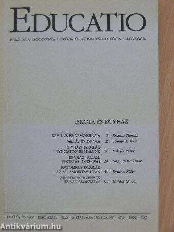 Educatio 1992. ősz