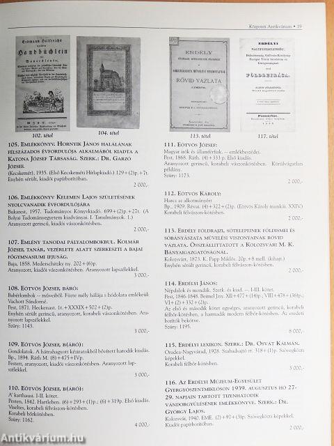 A Központi Antikvárium 67. aukciója