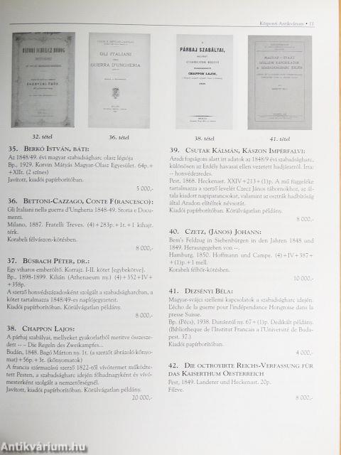 A Központi Antikvárium 91. aukciója