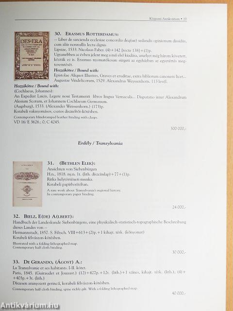 A Központi Antikvárium 82. aukciója