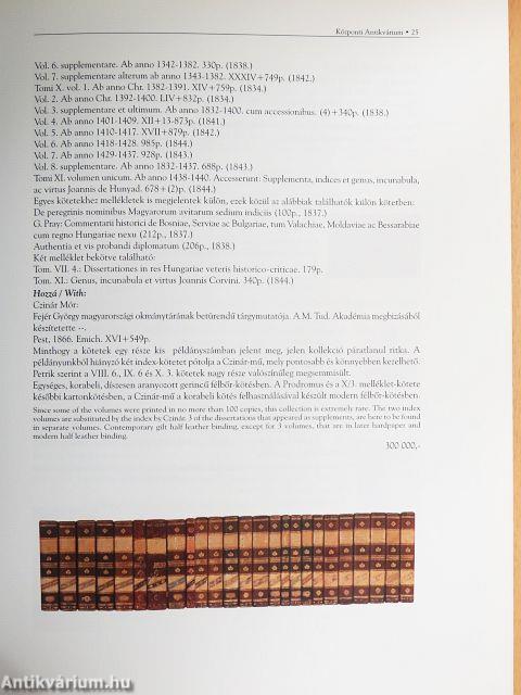 A Központi Antikvárium 82. aukciója