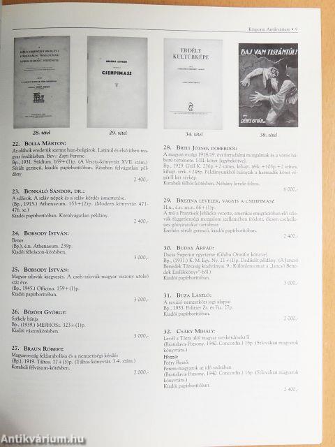 A Központi Antikvárium 76. aukciója