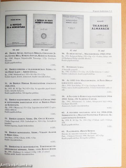 A Központi Antikvárium 76. aukciója