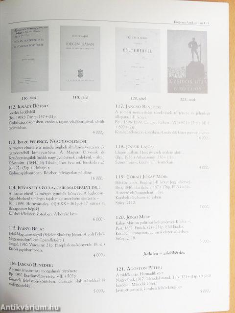 A Központi Antikvárium 97. aukciója