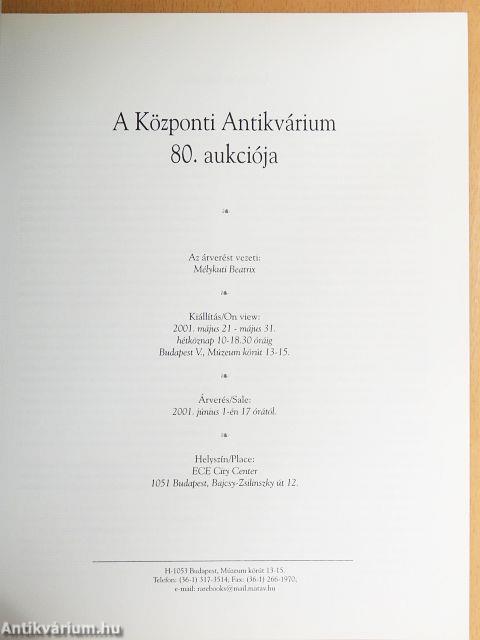 A Központi Antikvárium 80. aukciója