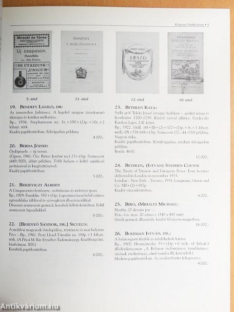 A Központi Antikvárium 80. aukciója