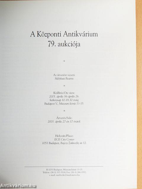 A Központi Antikvárium 79. aukciója