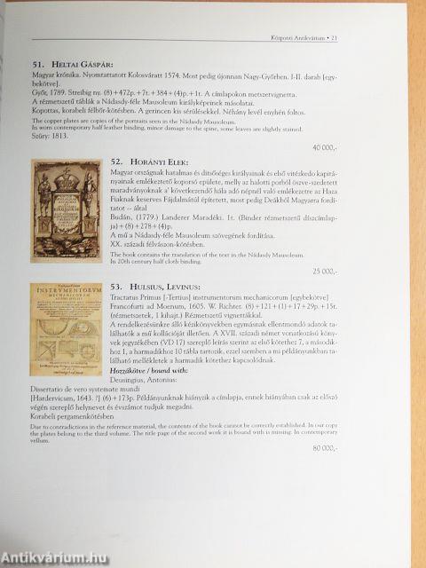 A Központi Antikvárium 79. aukciója