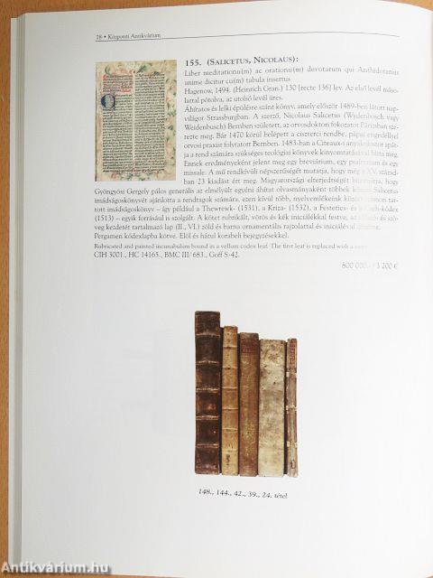 A Központi Antikvárium 88. aukciója