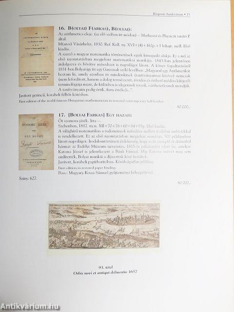 A Központi Antikvárium 100. aukciója