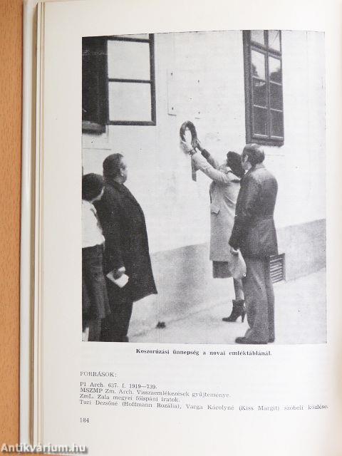 A munkásmozgalom Zala megyei harcosai