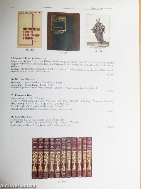 A Központi Antikvárium 72. aukciója
