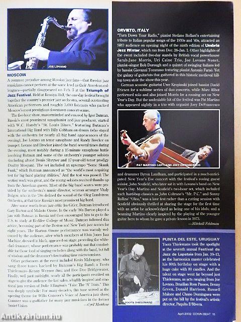 DownBeat April 2002