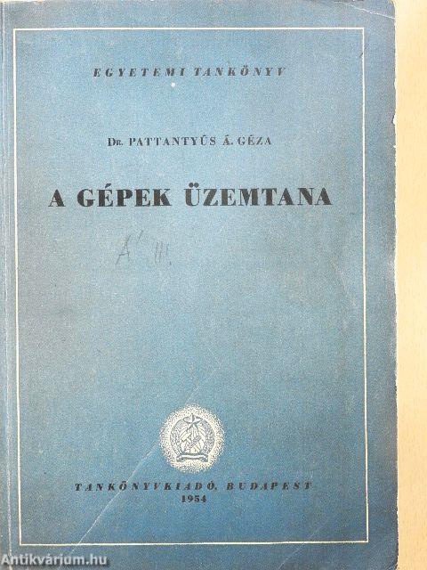 A gépek üzemtana