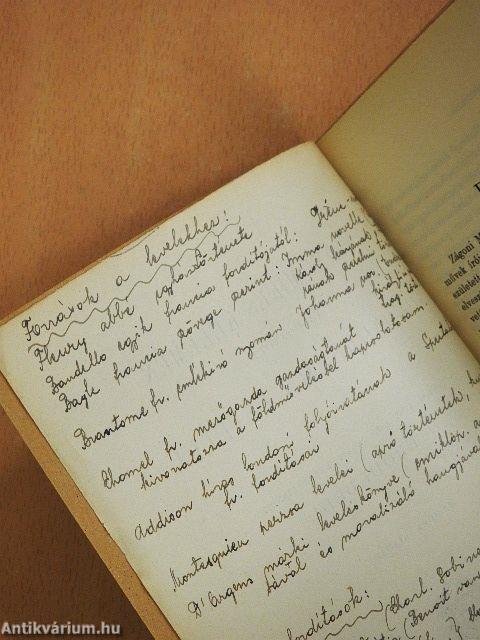 Zágoni Mikes Kelemen válogatott törökországi levelei