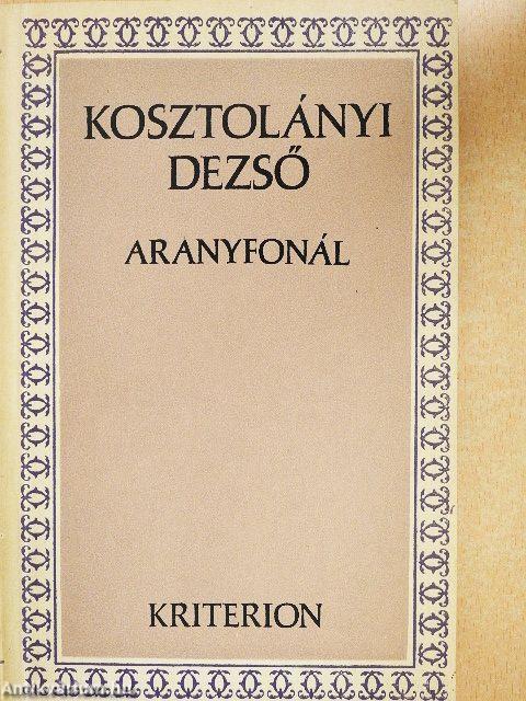 Aranyfonál