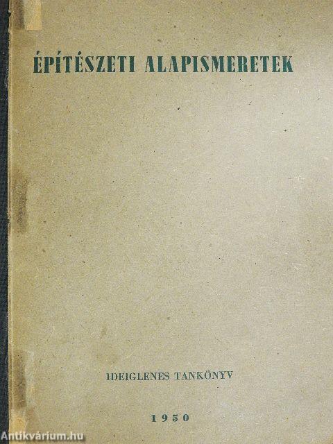 Építészeti alapismeretek