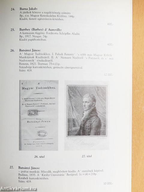 A Központi Antikvárium 60. aukciója