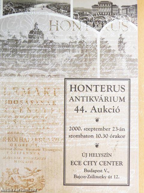 Honterus Antikvárium 44. Aukció