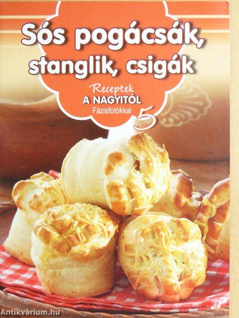 Sós pogácsák, stanglik, csigák