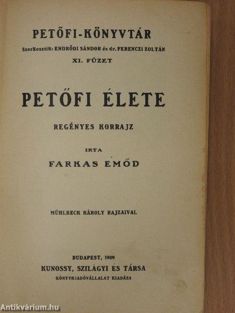Petőfi élete/Petőfi Sándor életéből