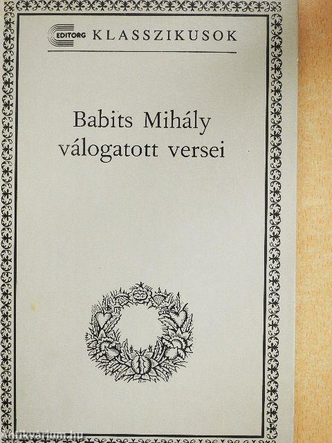 Babits Mihály válogatott versei