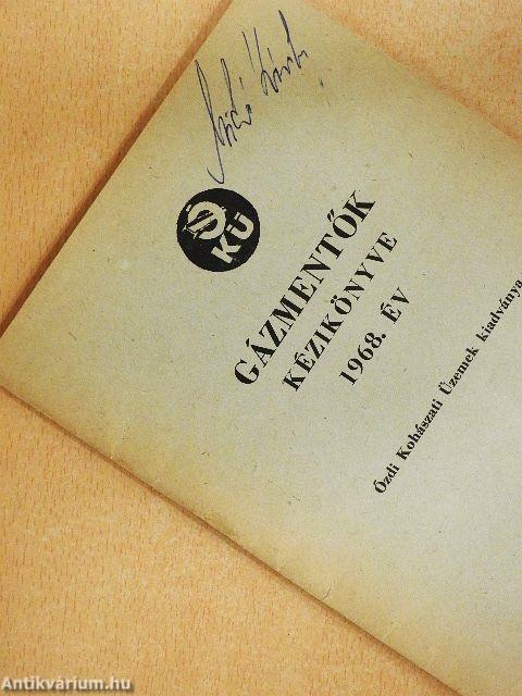 Gázmentők kézikönyve 1968. év