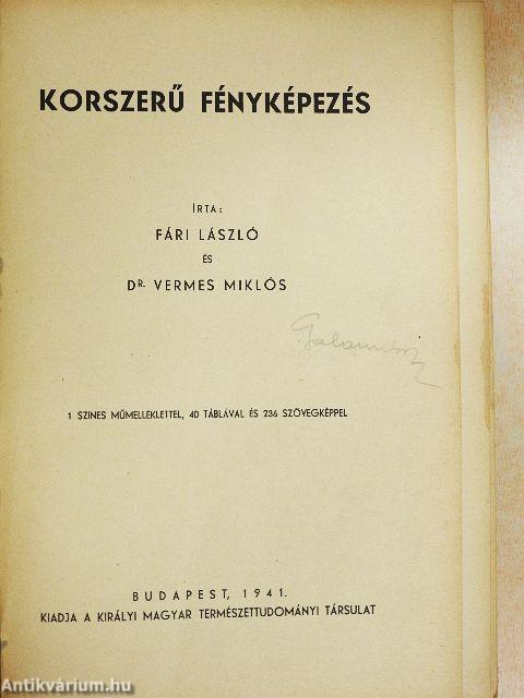 Korszerű fényképezés