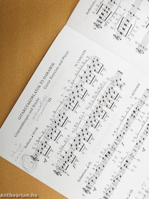 Gitárgyakorlatok és darabok 3.