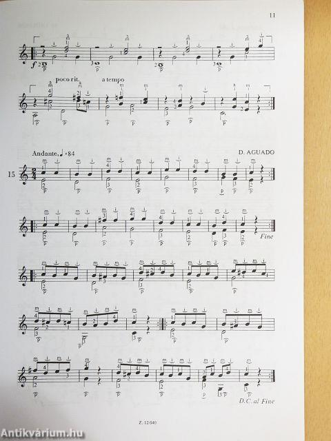 Gitárgyakorlatok és darabok 3.