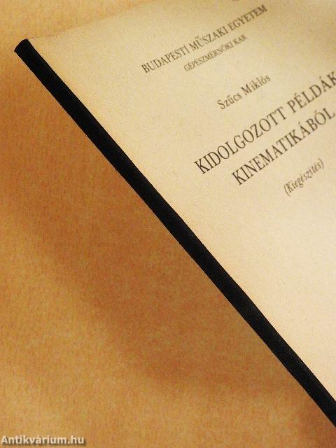 Kidolgozott példák kinematikából