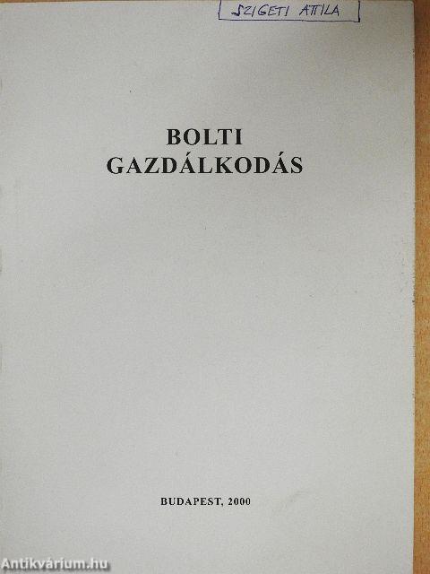 Bolti gazdálkodás
