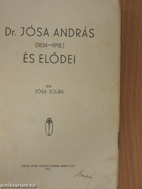 Dr. Jósa András és elődei