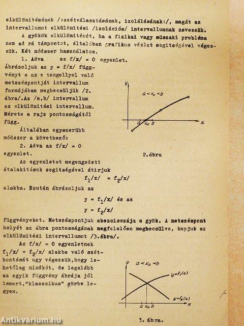 Egyenletek közelítő megoldása