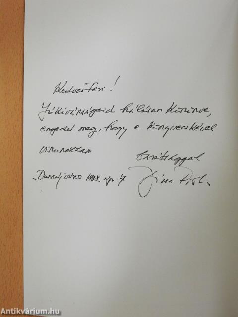 Dunapentele története (dedikált példány)