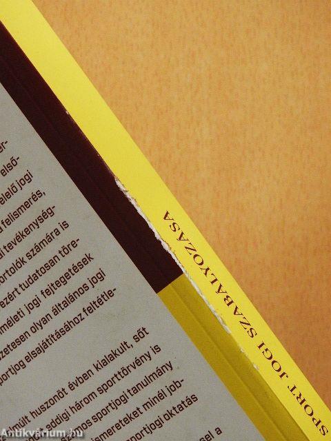 A magyar sport jogi szabályozása