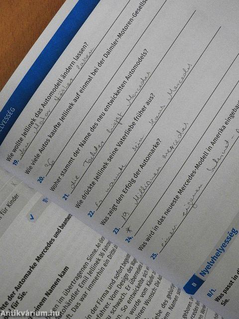 Érettségi mintafeladatsorok német nyelvből - CD-vel