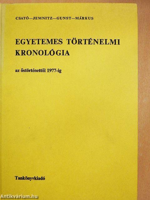 Egyetemes történelmi kronológia I-II.