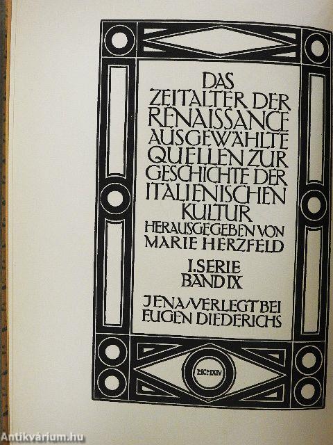 Drei italienische Lustspiele aus der Zeit der Renaissance