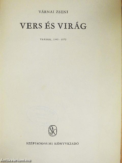 Vers és virág