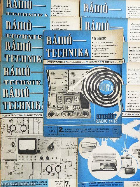 Rádiótechnika 1968. (nem teljes évfolyam)