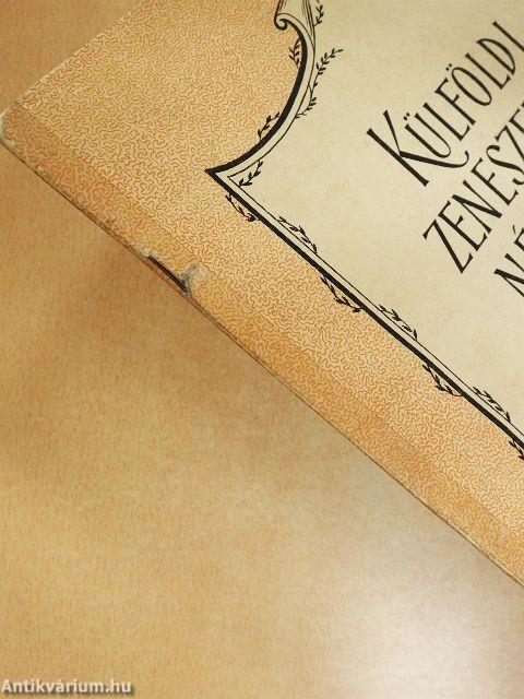 Külföldi zeneszerzők népszerű dalai