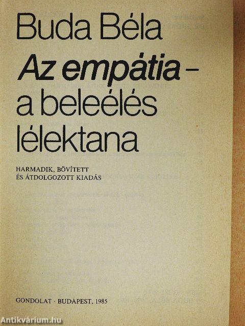 Az empátia - a beleélés lélektana