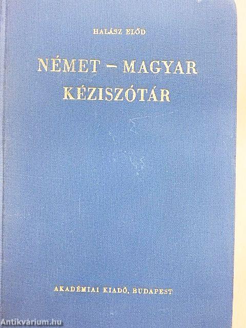 Német-magyar kéziszótár