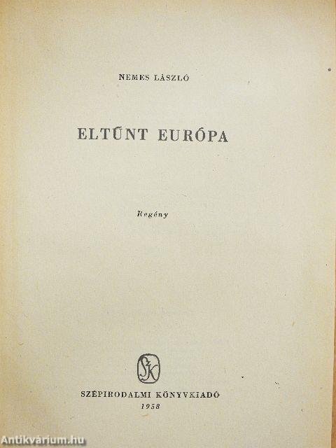 Eltűnt Európa
